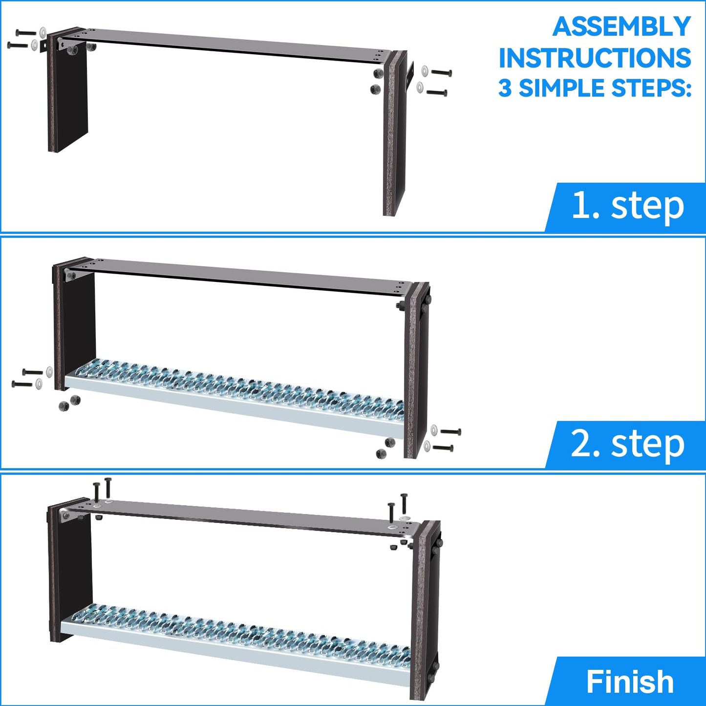 Universal Flexible Rubber Truck Step, Commercial Truck Accessories with 14" Wide x 10" Tall