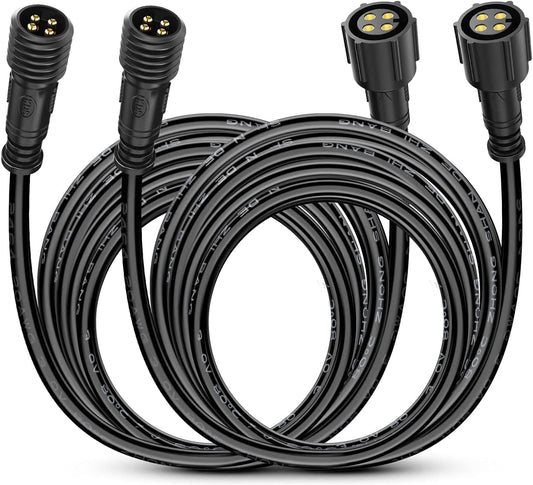 2 Pack 10FT 3 Pin/4 Pin RGB Cable Cord
