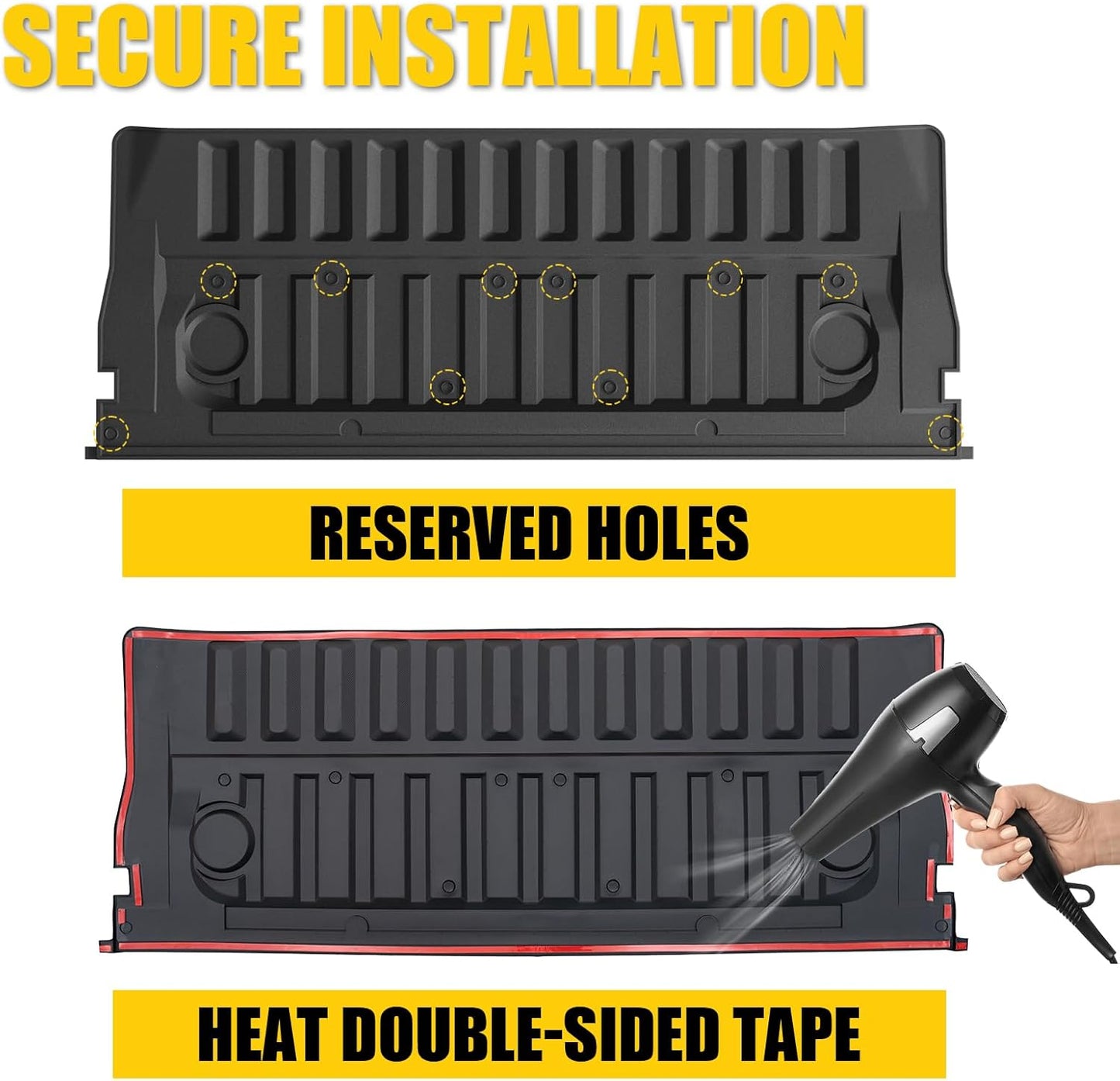 5FT Bed Mat Compatible with 2024 2025 2026 Ford Ranger (Truck Bed Mat+Tailgate Mat)