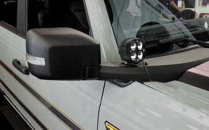 Clear Lens 20W High Power LED A-Pillar Lighting Kit Compatible with 2021-2026 Ford Bronco