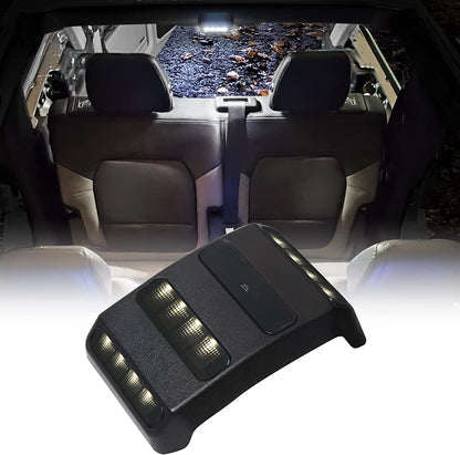 Rear Ceiling Lights Compatible with Ford Bronco 2021 2022 2023, Reading lights for Bronco Accessories 2-Door, Trunk Cargo Area LED Roof Lamp Touch Switch (NOT FIT 4 DOOR) - OMOTOR