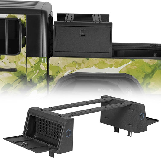 u-Box Truck Bed Storage Lockable Cargo Tool Box for Ford F-150, Chevy Silverado 1500, Ram 1500, Toyota Tacoma, Tundra, GMC Sierra 1500, Chevy Colorado, Ford Ranger, GMC Canyon, Jeep Gladiator JT