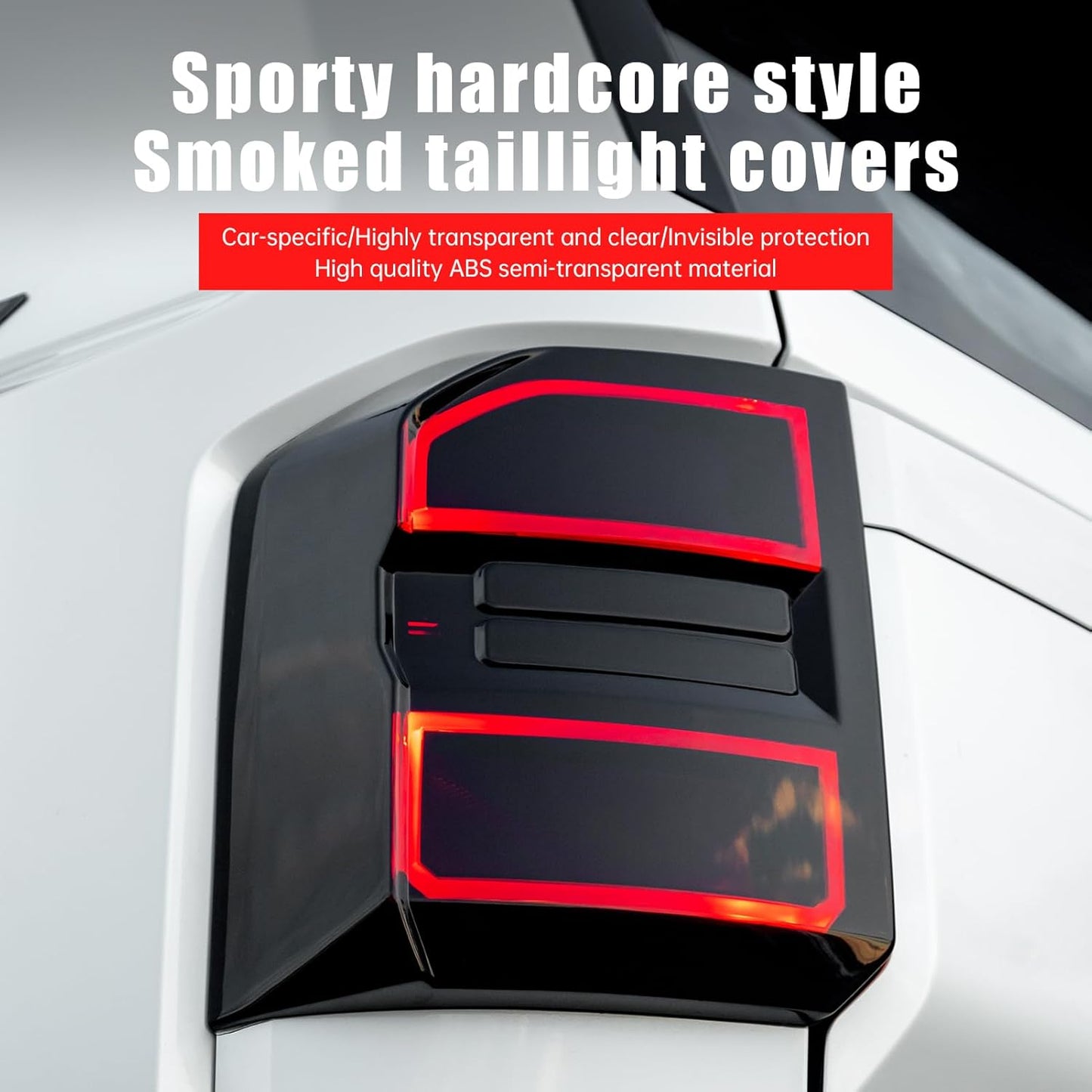 Smoked Tail Light Cover for 2024-2025 2026 Toyota Land Cruiser 250&1958 Prado LC250 J250