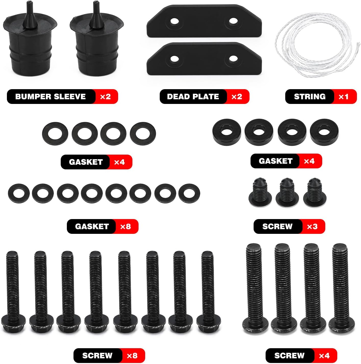Oversized Spare Tire Tailgate Reinforcement Kit for 18-26 Jeep Wrangler JL 82215356AB 82215356AC