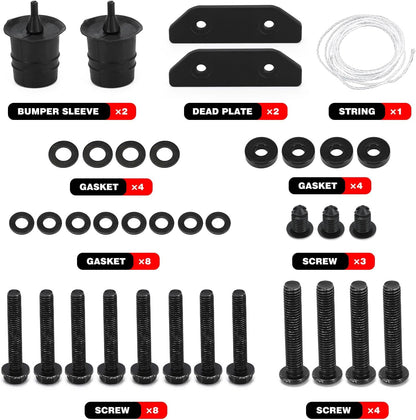 Oversized Spare Tire Tailgate Reinforcement Kit for 18-26 Jeep Wrangler JL 82215356AB 82215356AC