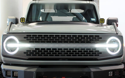 Clear Lens 20W High Power LED A-Pillar Lighting Kit Compatible with 2021-2026 Ford Bronco