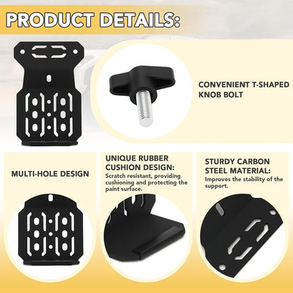Bed Rail Mount Brackets Compatible with Tacoma Bed Rail Module Systems for Shovels, Axes, Recovery Plates, Fuel Tanks