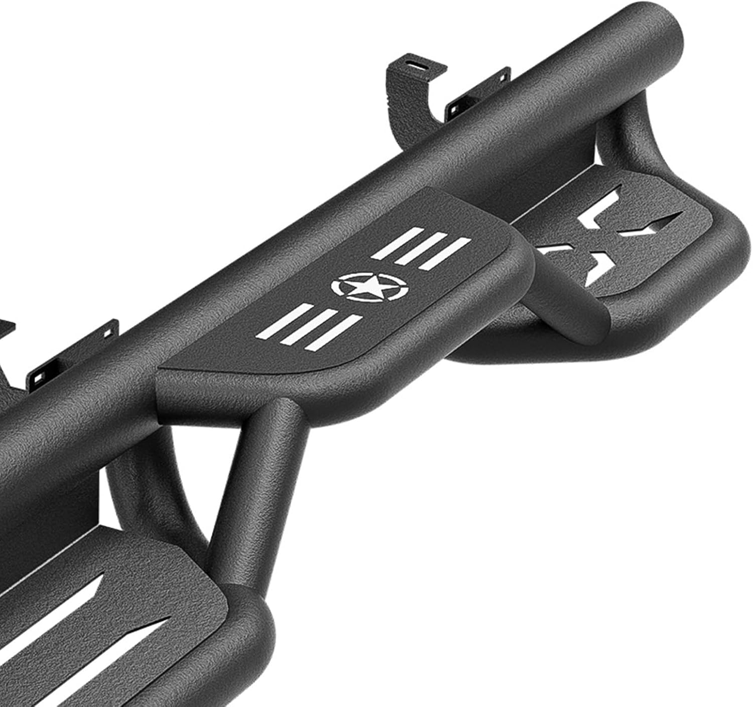 for Bronco Running Boards Side Steps Compatible with 2021 2022 2023 2024 2025 2026 Ford Bronco 4 Doors (Not for Sport Model), Two Stairs Design Heavy-Duty Nerf Bars Step Plates Rock Sliders Rail