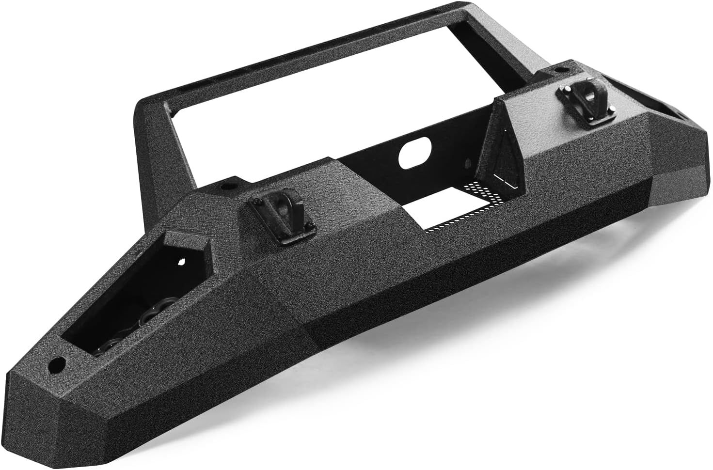 Off road Front Rear Bumper Fit for Ford Bronco 2021 2022 2023 2024 2025 with 6 Lights D-Rings Hitch Receiver Sensor Holes Steel Front Rear Bumper Not for Bronco Sport