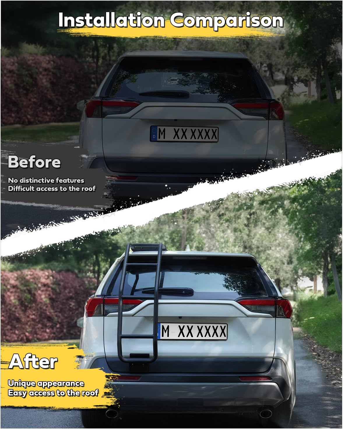 Aluminum Alloy Rear Ladder for Toyota RAV4 2019-2025