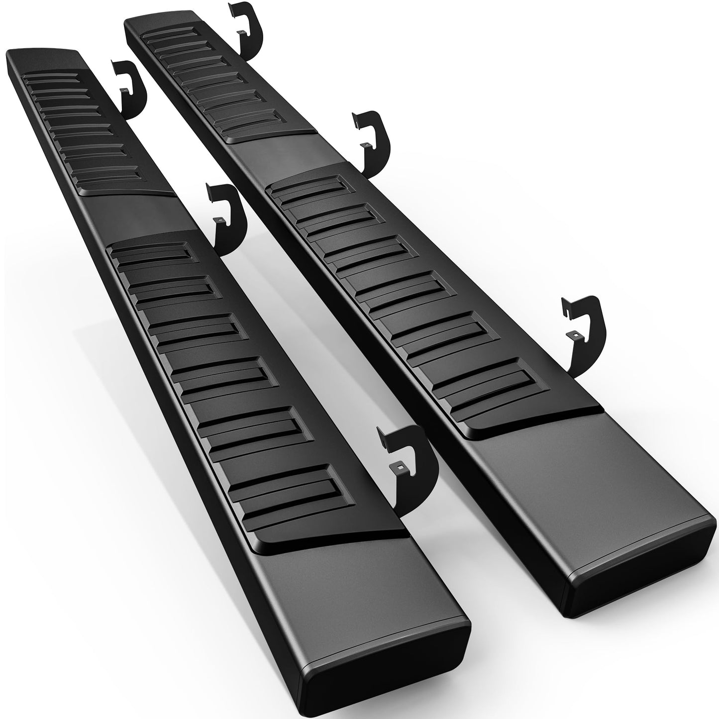 6 inches Running Boards Compatible with 2007-2018 Chevy Silverado/GMC Sierra 1500, 2007-2019 2500HD 3500HD Extended/Double Cab (Incl. 2019 1500 LD/Limited)