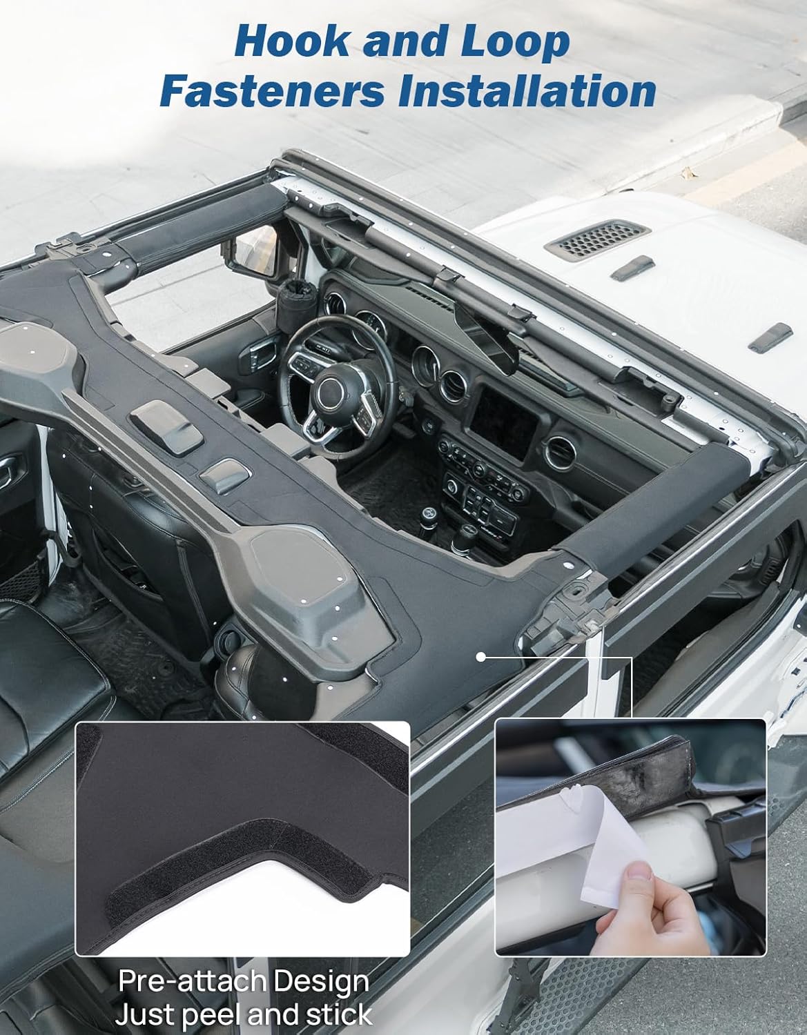 JOYTUTUS Roll Bar Cover Compatible with 2018-2025 Wrangler JL Unlimited JLU, JL 4 Doors Roll Bar Protection, Neoprene