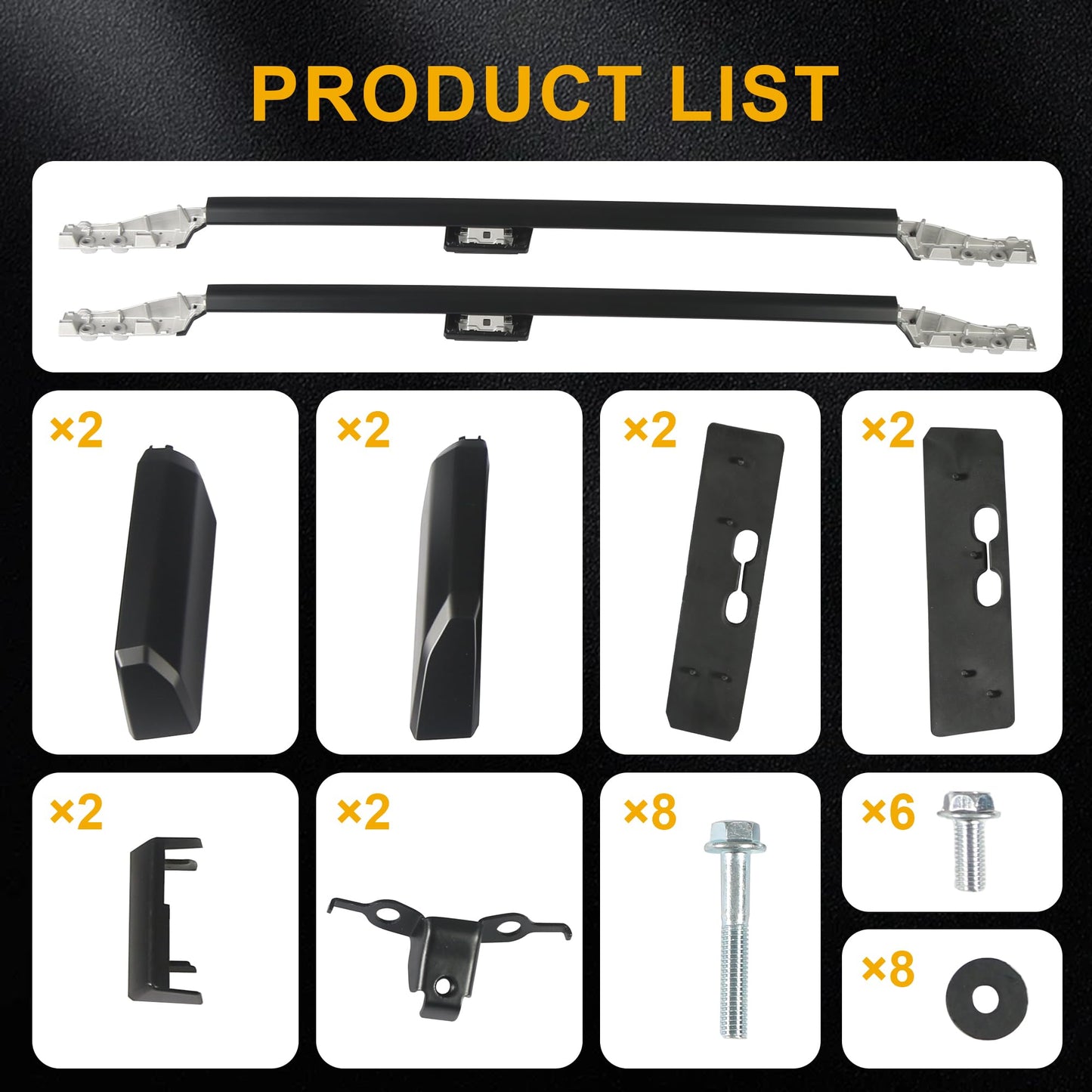Roof Rack Cross Bars for Toyota Land Cruiser LC250/Prado J250
