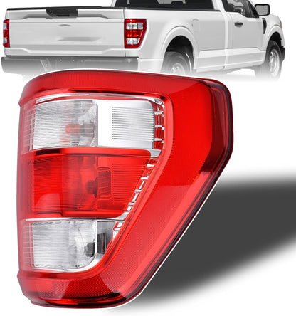 Tail Light Assembly with Blind Spot & Brake Lamp for 2021-2023 Ford F-150 – LED/Halogen, Left/Right Side (Module Not Included) - OMOTOR