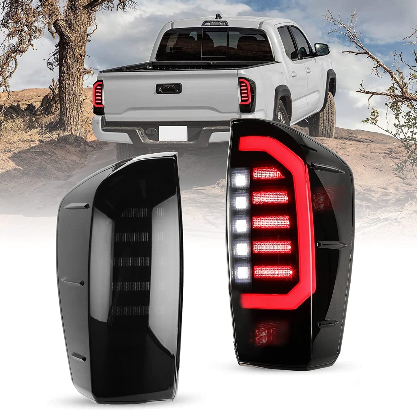 LED Brake Tail Light Rear Lamp Fit for 2016 - 2023 Toyota Tacoma