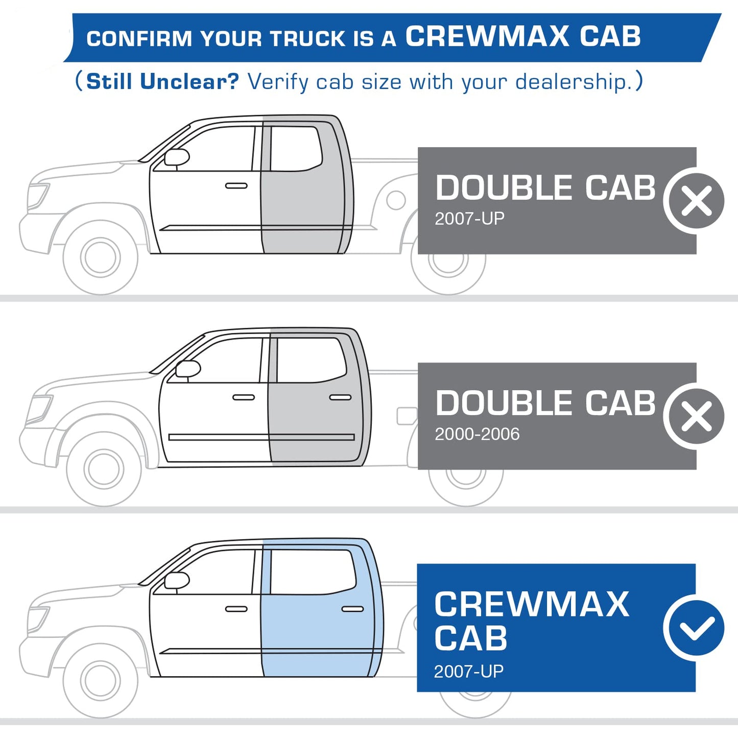 Textured Black Running Boards Compatible with 2024-2026 Toyota Tacoma (Fits Hybrid) | Double Cab