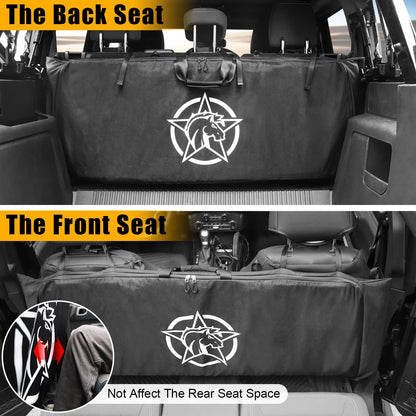 Soft Top Window Organizer Storage Bag Protection Compatible With For Ford Bronco 2021 2022 2023 4 Door Plush Multi-Layer Soft-Top Window Protection Bag（Black - OMOTOR