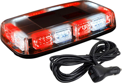 48 LED Magnetic Roof Top Strobe Light Bar for 12-24V - High Visibility Emergency Warning Light for Trucks, Snow Plows, Construction Vehicles - OMOTOR
