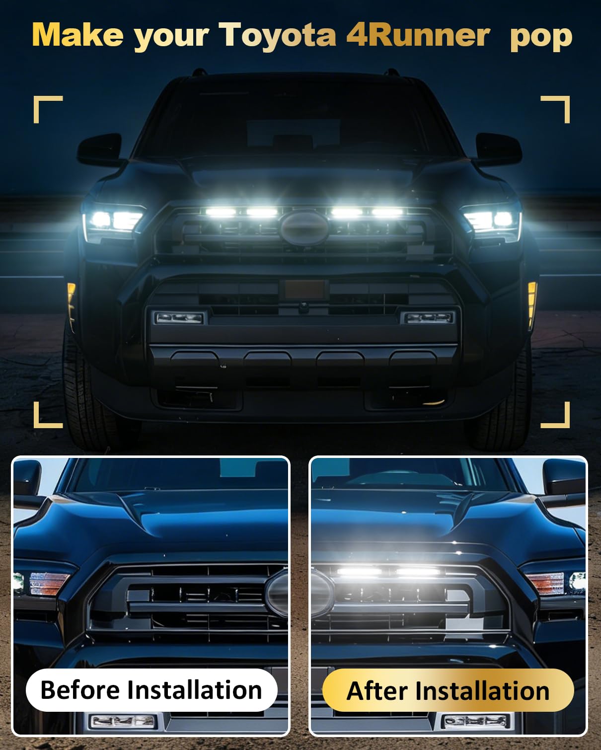 LED Grill Lights for Toyota 4Runner 2025-2026 SR5