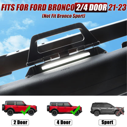 Aluminum Grab Handles with Demo Light Kit for Ford Bronco 2021-2026 2/4-Door (NOT for Bronco Raptor)