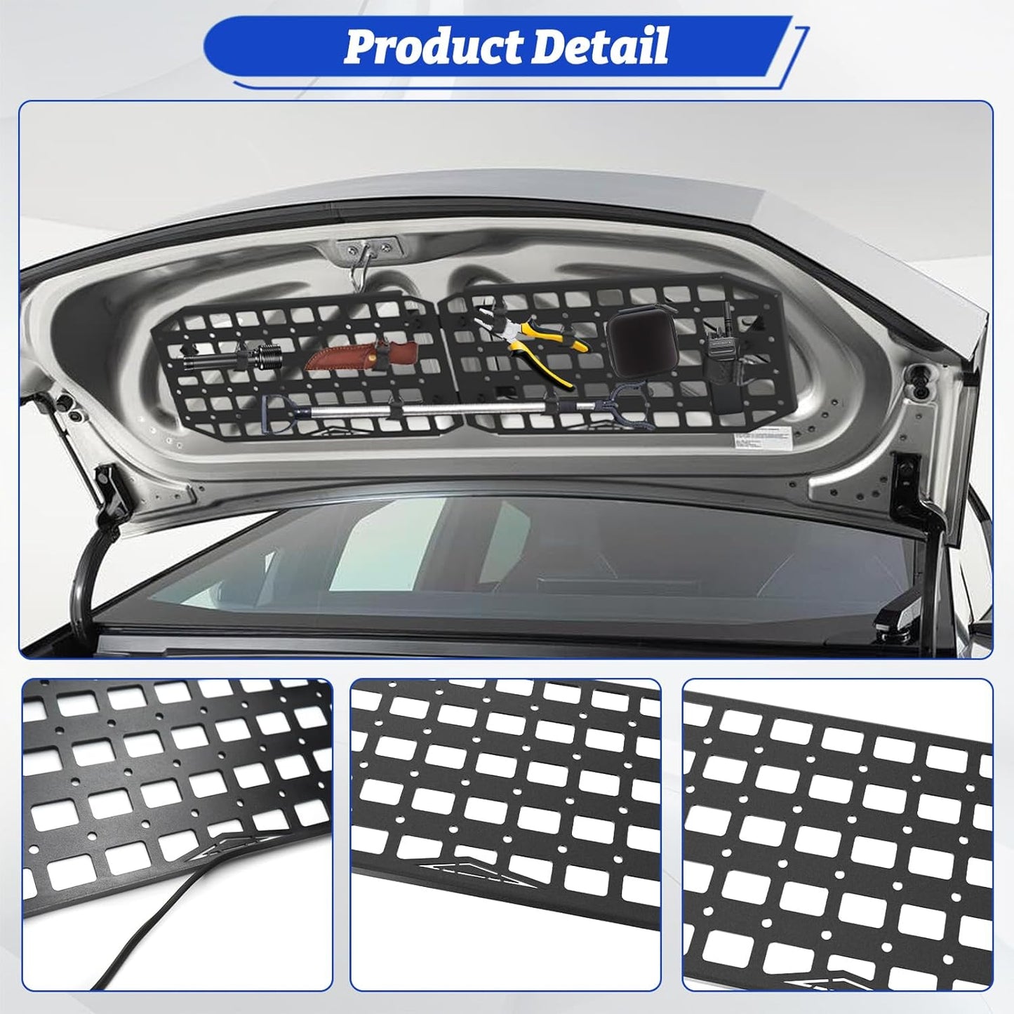 Aluminum Front Trunk Molle Panels for Tesla Cybertruck 2024 - 2026