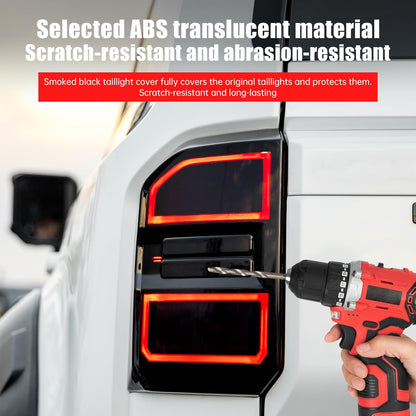 Smoked Tail Light Cover for 2024-2025 2026 Toyota Land Cruiser 250&1958 Prado LC250 J250