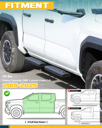 Side Steps For Chevy Colorado Crew Cab 2015-2026