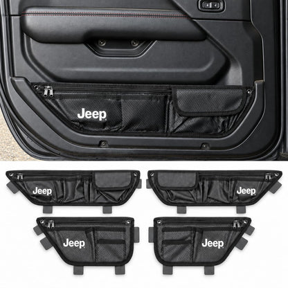 Front & Rear Door Storage Bags for Wrangler JL 2018-2027 & Gladiator JT 2020-2027