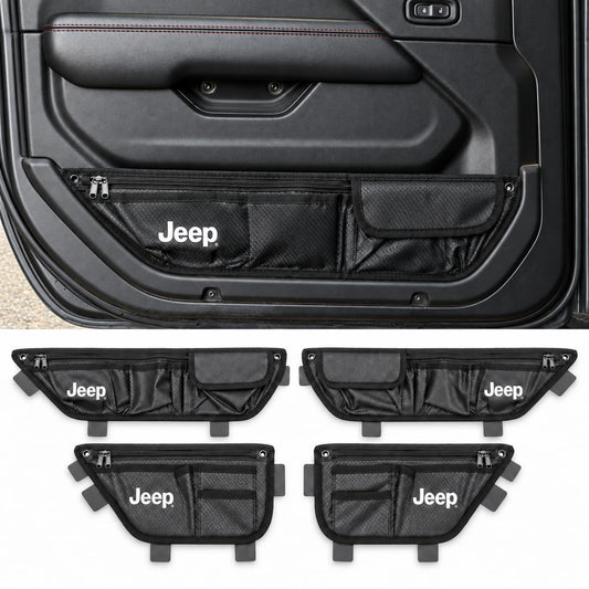 Front & Rear Door Storage Bags for Wrangler JL 2018-2027 & Gladiator JT 2020-2027