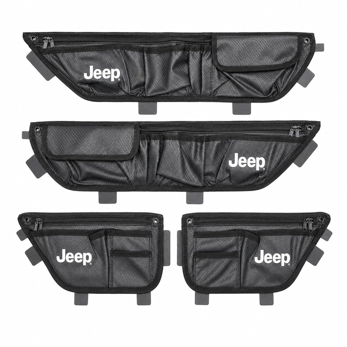 Front & Rear Door Storage Bags for Wrangler JL 2018-2027 & Gladiator JT 2020-2027