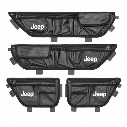 Front & Rear Door Storage Bags for Wrangler JL 2018-2027 & Gladiator JT 2020-2027