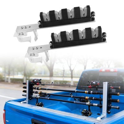 Adjustable Truck Bed Fishing Rod Holder for F150, Silverado, RAM, Tacoma