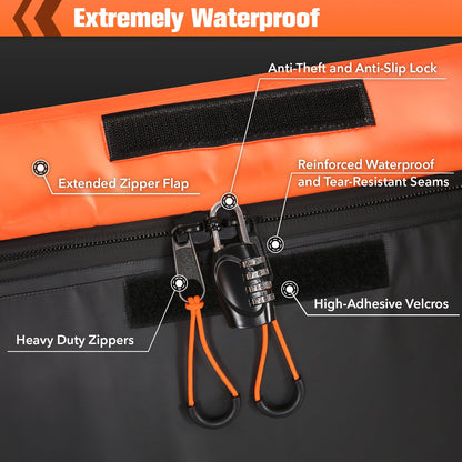 20 Cu Ft Hitch Cargo Carrier Soft Shell Bag, Waterproof PVC