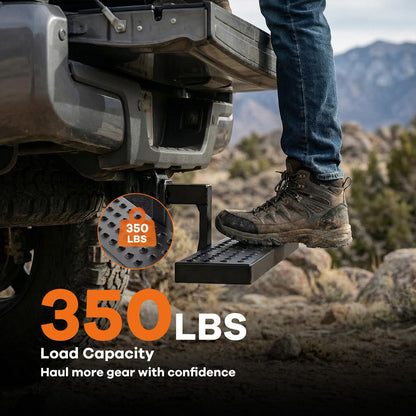 Heavy Duty 2" Hitch Step with Non-Slip Steel Platform