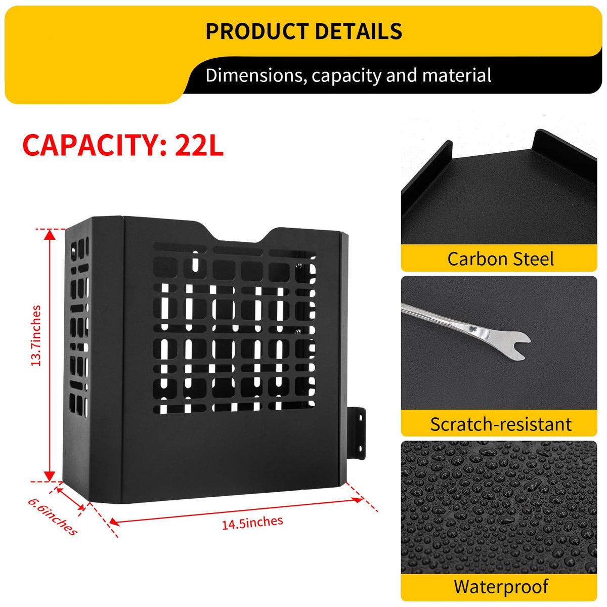 Truck Bed Storage Box Compatible with 2015-2025 Ford F150