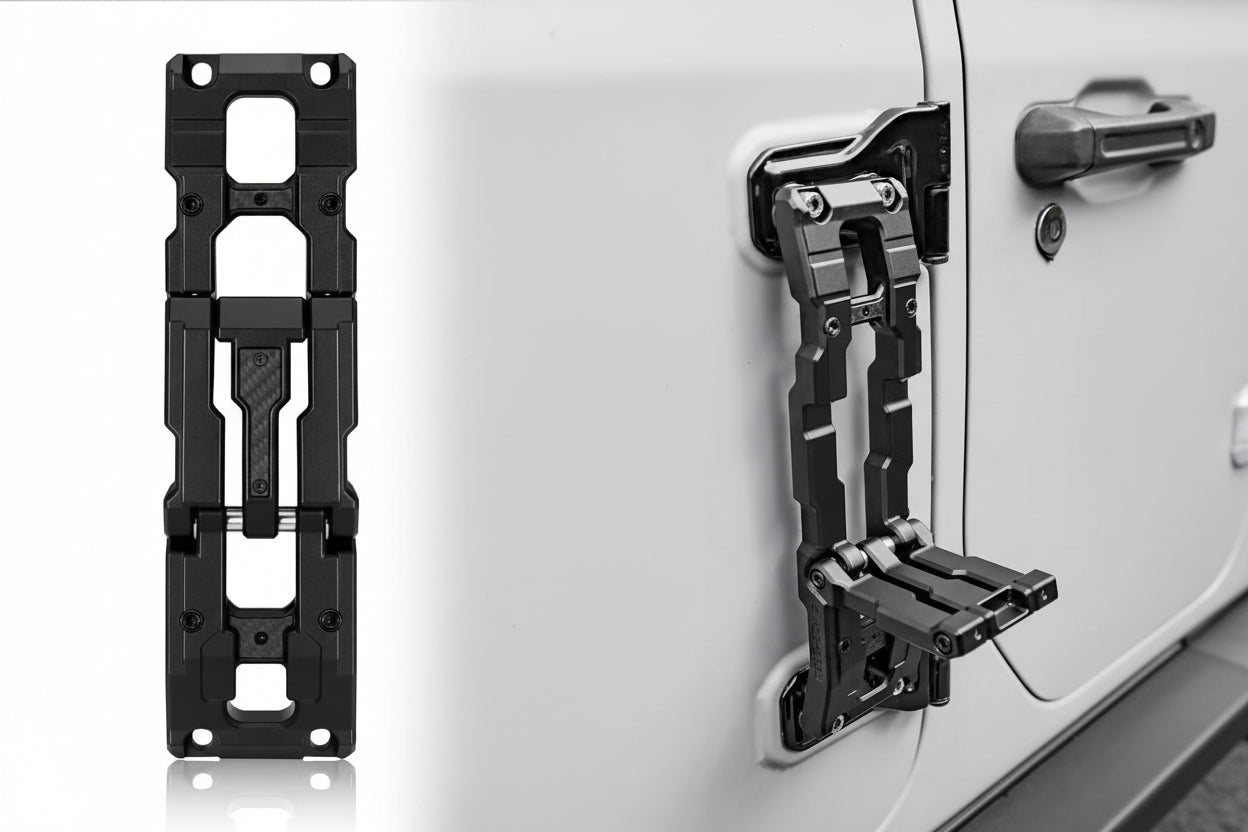 Aluminum Door Hinge Step Compatible with Jeep Wrangler JL JK JT