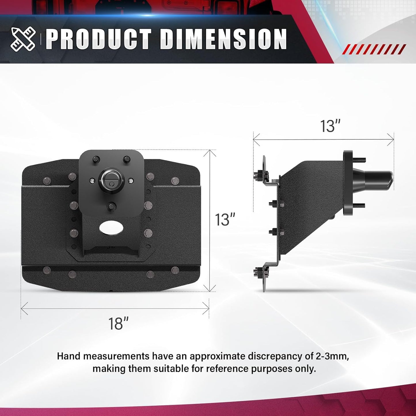 for Wrangler JL Adjustable Spare Tire Carrier Compatible with 2018-2025 Jeep Wrangler JL JLU Unlimited Heavy Duty Spare Tire Lift up to 40 inches with Rear-view Camera Slot (Camera not Included)