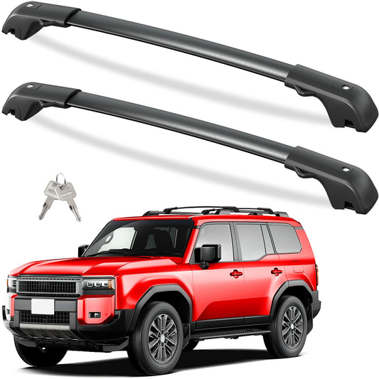 300lbs Roof Rack Cross Bars Compatible with 2024 - 2026 Toyota Land Cruiser 250 & 2024 2025 Lexus GX550 with Raised Side Rails