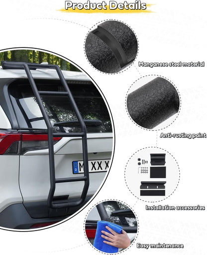 Aluminum Alloy Rear Ladder for Toyota RAV4 2019-2025