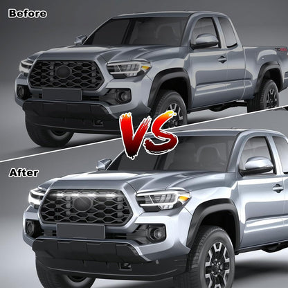4 Pcs Grille Lights Compatible with Toyota Tacoma 2020 - 2023 TRD Off Road and Sport Models