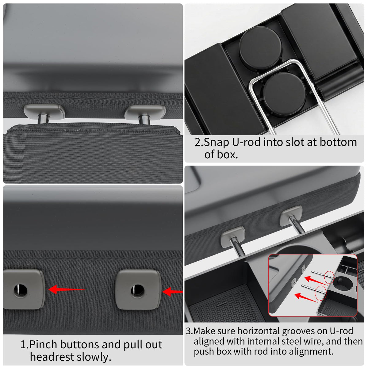 Jump Seat Headrest Organizer for 2011-2026 Ford F150 & Super Duty