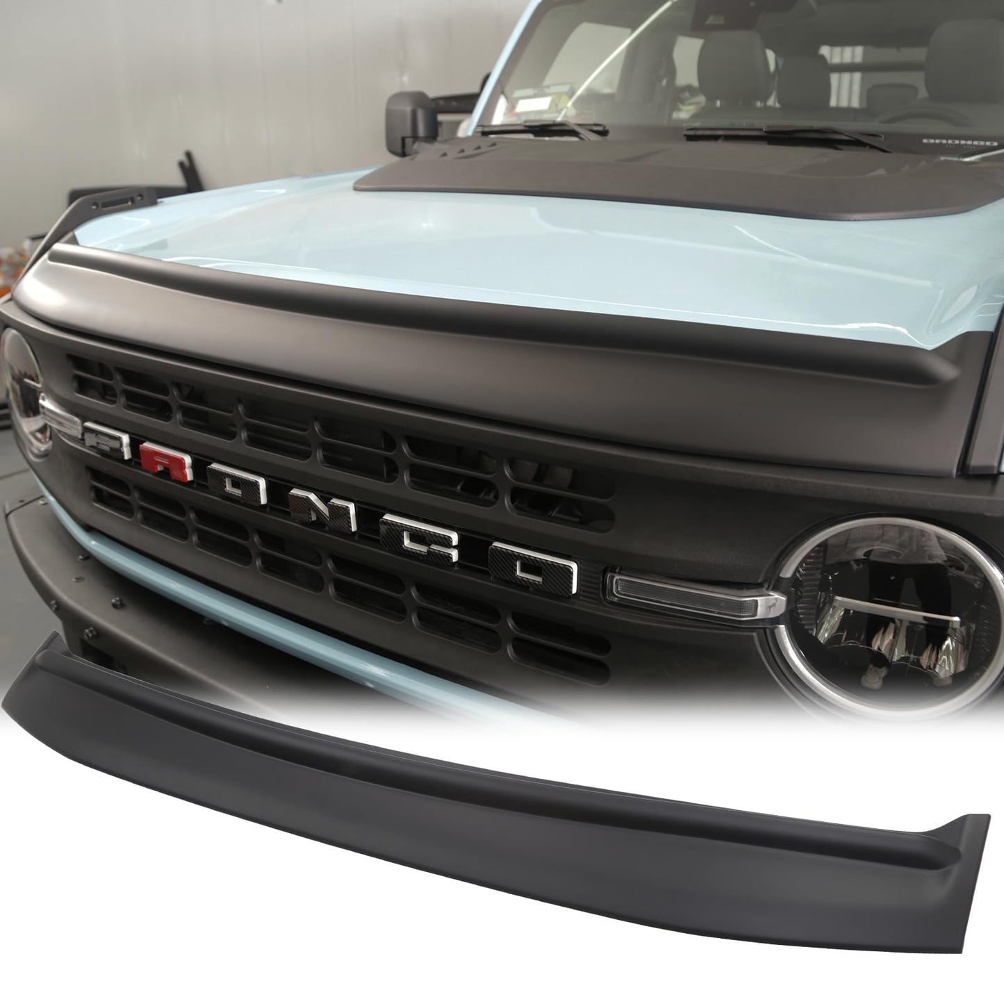 Hood Deflector with Amber Light for Ford Bronco 2021-2026