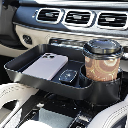 Adjustable Car Seat Tray with Anti-Shake Cup Holder for Kids