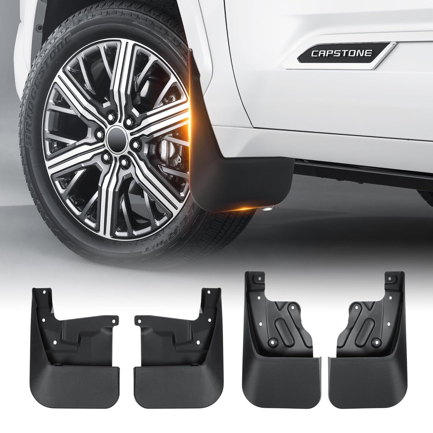 4PCS All-Weather Sunsdrew Mud Flaps for Toyota Tundra 2022-2026 (Not fits SR Models)