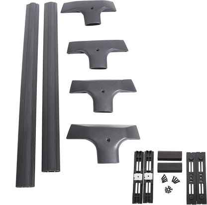 Roof Rack Set Cross Bars & Side Rail Compatible with 2009-2017 Chevy Chevrolet Traverse LS/LT/LTZ Factory Style Replacement for 19244268 Crossbars Cargo Racks Rooftop Luggage Carrier 165 Lbs - OMOTOR