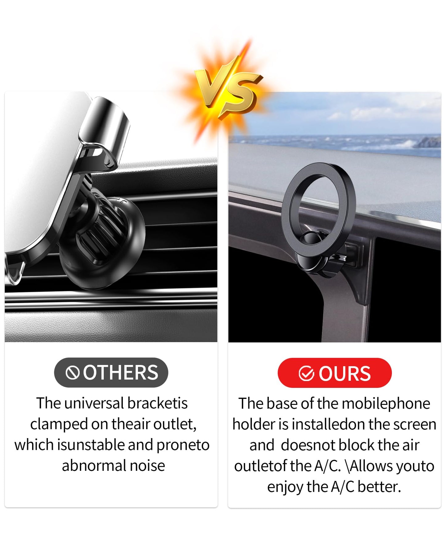 Car Phone Holder for Toyota Land Cruiser LC250 2024 - 2026