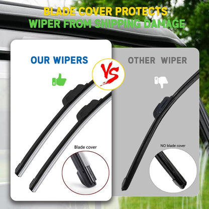 Xislet UTV Electric Windshield Wiper Kit Compatible with Polaris Ranger RZR Can Am Kawasaki Honda Pioneer Golf Cart Tractor with 12V Motor/2pcs 16inch Blades/Instructions