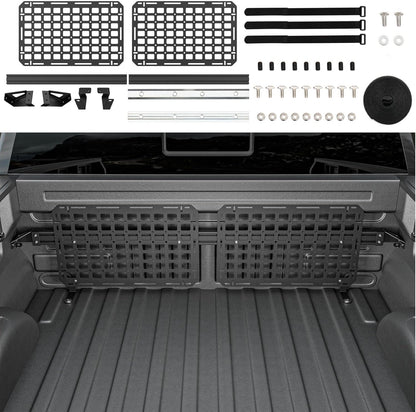 Front Molle Panel Compatible with 2015-2024 Ford F150 Truck Bed Molle Panel System Replacement for 2015-2024 Ford F-150 Accessories(Front Bed Molle Panel)