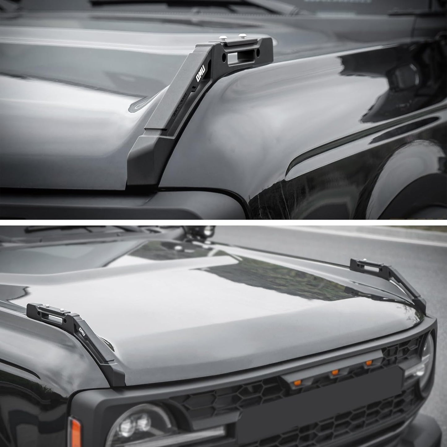 Aluminum Limb Riser Engine Hood Trail Sights Compatible with 2021 - 2024 Ford Bronco