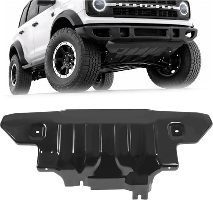 Front Bumper Skid Plate Compatible with 2021-2025 Ford Bronco Replacement for MB3C-6B629-CB